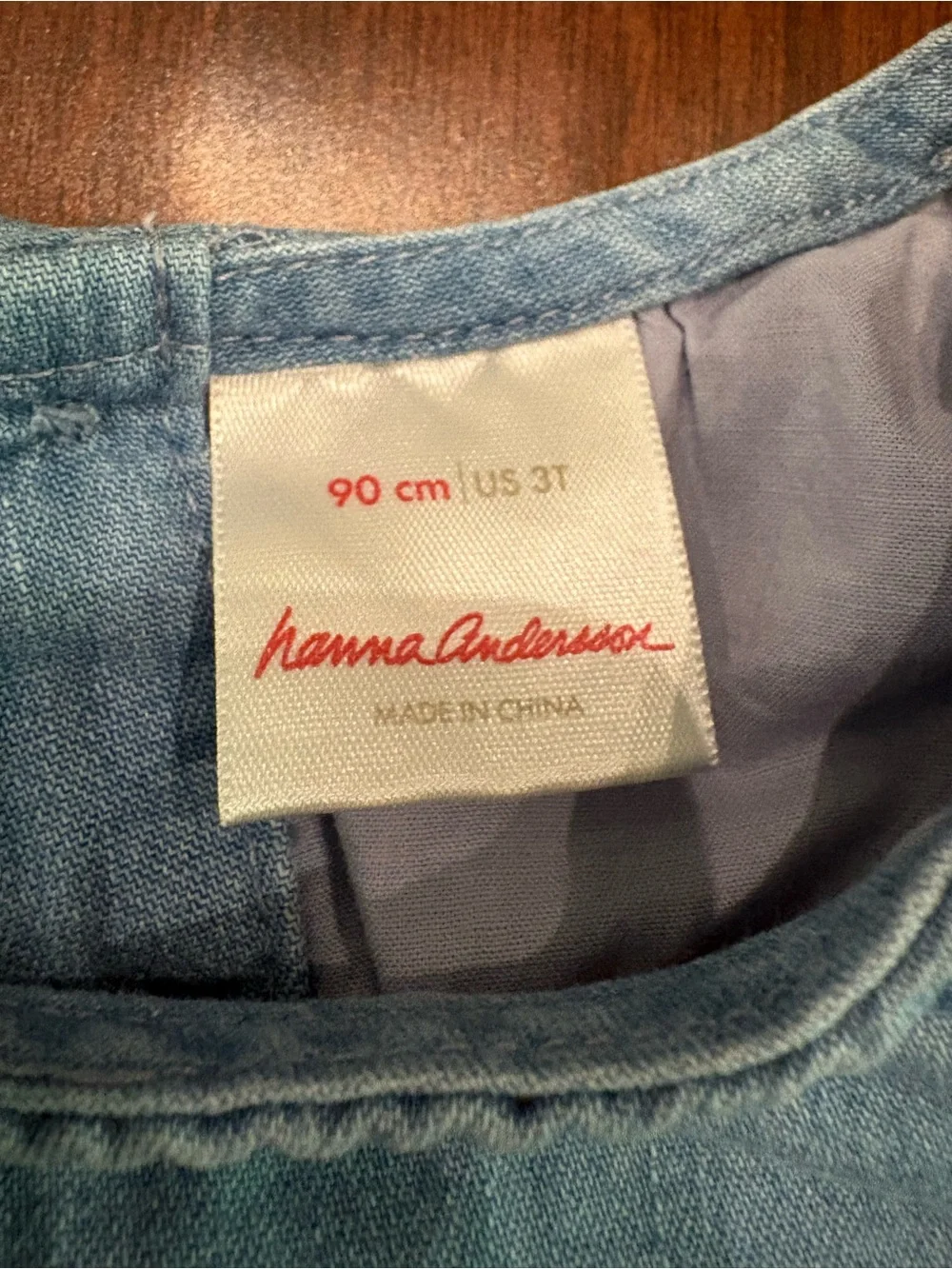 Hanna Andersson Chambray Dress Set - EUC